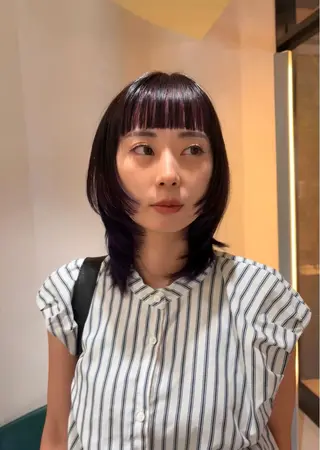 セミロング 한국에English OK🌼unaのヘアスタイル