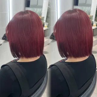 ミディアム カラー 表参道/ハイライト バレイヤージュのヘアスタイル