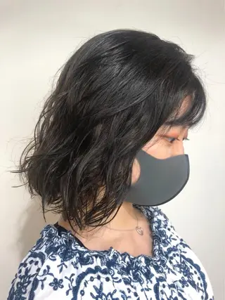 ショート パーマ 小川 美奈のヘアスタイル