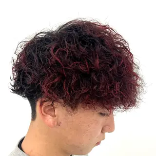 カラー パーマ メンズ 柏メンズカットパーマ NO.1タイチのヘアスタイル