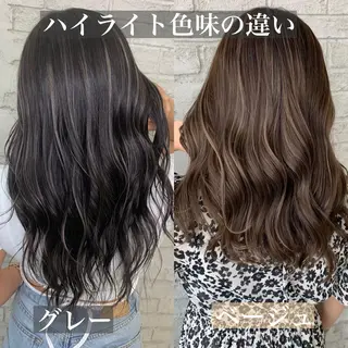 セミロング 🇺🇸ハイライト特 化美容師🇺🇸漆沢のヘアスタイル