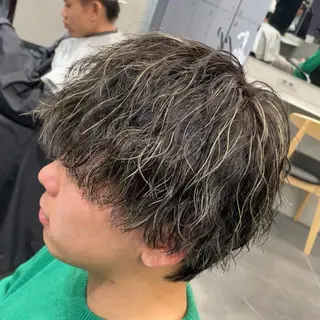 ミディアム カラー ヘアアレンジ メンズ fifth 石川 凪のヘアスタイル