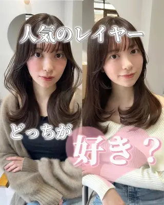 セミロング カラー ヘアアレンジ topstylist 芳賀みなみのヘアスタイル