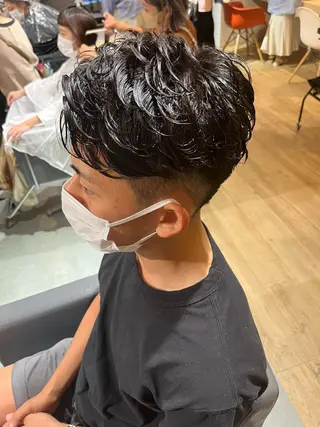 ショート パーマ メンズ SCENEbyRAD helmのヘアスタイル