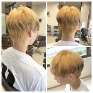 ショート カラー メンズ 中島 剛のヘアスタイル