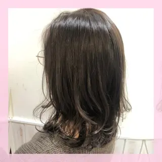 ミディアム カラー 🍒前川 🍒のヘアスタイル