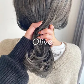 ミディアム カラー パーマ ヘアアレンジ マンツーマン施術🦋 ayajuのヘアスタイル