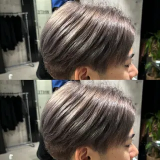 カラー メンズ _WHITE / KENTOのヘアスタイル