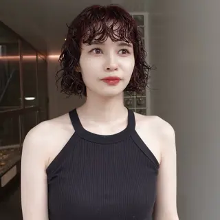 ショート カラー パーマ 🌐サトウ リョウ🌐のヘアスタイル