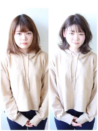 ミディアム カラー 松本 俊樹のヘアスタイル