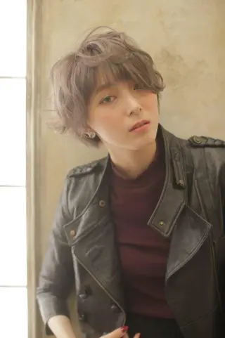 ショート ミディアム カラー パーマ カラー/髪質改善スペ シャリスト宮本 伸一のヘアスタイル