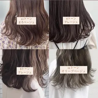 セミロング カラー マンツーマン半個室 tamuraのヘアスタイル