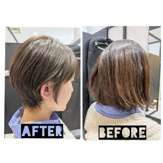 ショート カラー パーマ ヘアアレンジ 心斎橋難波本店 店長 THE ECT 中尾のヘアスタイル