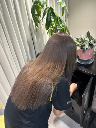 ロング カラー HANAME 原宿美容室のヘアスタイル