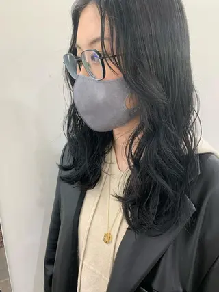 ロング カラー パーマ デジタルパーマ🫧 韓国風ヘア🫧サクラのヘアスタイル