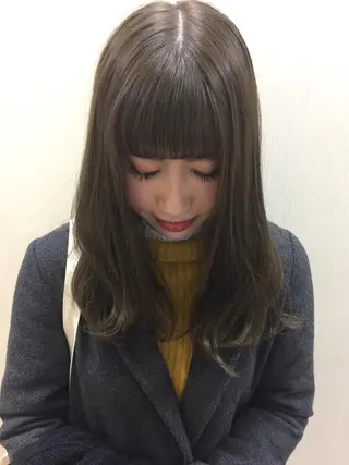 ロング カラー 金崎 新吾のヘアスタイル