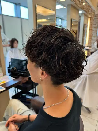 パーマ メンズ ⭐️メンズパーマ /カラー宮野翔のヘアスタイル