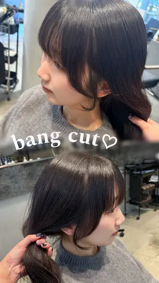 ミディアム yui/ラベンダー/ ピンク/ワインレッドのヘアスタイル