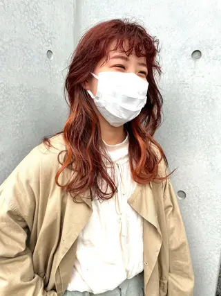 ロング カラー 東 みのりのヘアスタイル