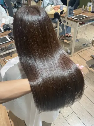 ロング カラー 髪質改善/ブリーチ なしカラー/菊池真稔のヘアスタイル