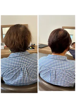 ショート カラー やまこし 美裕樹のヘアスタイル