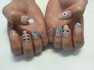 ネイル 💎🐰 saki. m 🐰💎のネイルデザイン