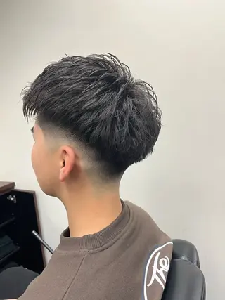 ショート パーマ メンズ ＢＡＲＢＥＲ koyoのヘアスタイル