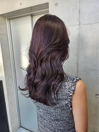 セミロング カラー 【銀座】艶髪/上品な カラー特化/涼/駅近のヘアスタイル