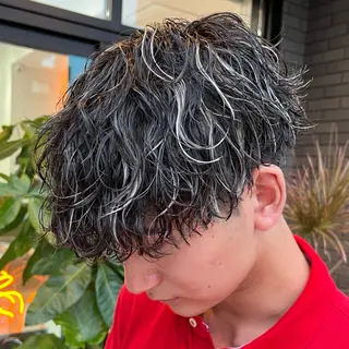 ミディアム カラー ヘアアレンジ メンズ fifth 石川 凪のヘアスタイル