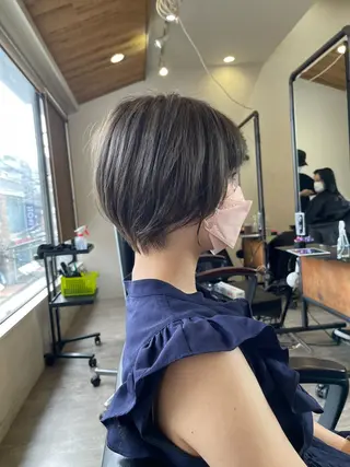 ショート くせ毛カット終着点 カワサキトオル溝の口のヘアスタイル