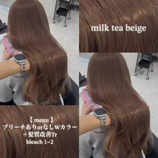 カラー 🩶透明感ブリーチ カラー🩶 maoのヘアスタイル