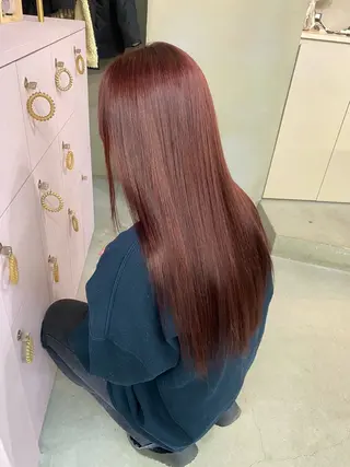 ロング カラー 前橋 姫奈のヘアスタイル