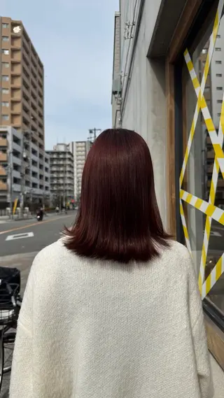 ミディアム 透明感カラー/似合 わせカットみく🩶のヘアスタイル