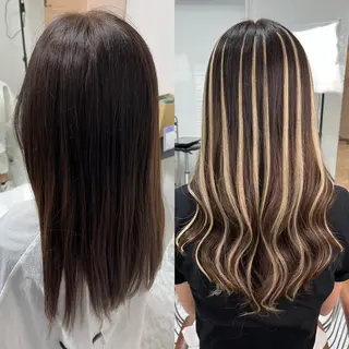 ロング ヘアアレンジ NANOHA エクステ・ヘアセットのヘアスタイル