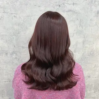 セミロング カラー JUNSHIN🦋 ヘアセット／カラーのヘアスタイル