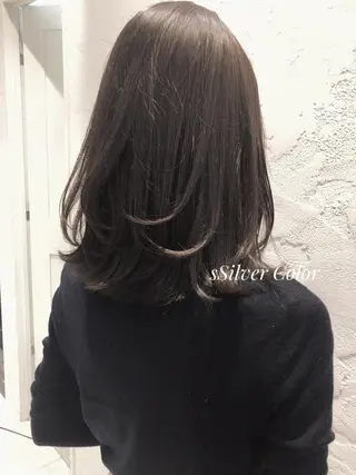 ミディアム ✨透明感ケアカラー✨ 長野ゆきなのヘアスタイル