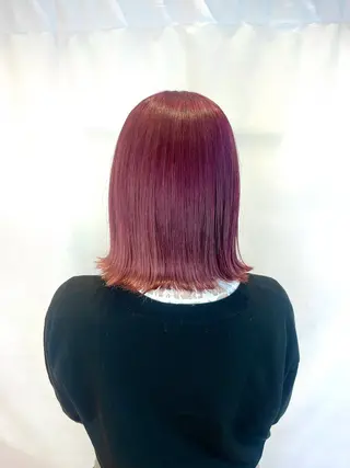 ミディアム カラー 梶原 美保のヘアスタイル