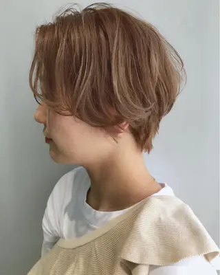 ショート カラー 低ダメージパーマ ケアパーマ/武田明大のヘアスタイル