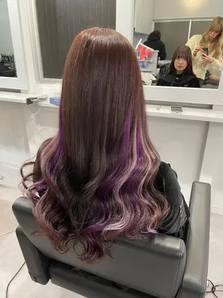 ロング カラー Cielro【 シェイロ 】所属・Cielro/ダブル カラー/西田咲希のヘアスタイル