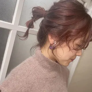 カラー ヘアアレンジ 堀谷 彩花のヘアスタイル