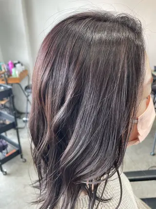 セミロング カラー 《nico》 髙橋秋花🖤🧡のヘアスタイル