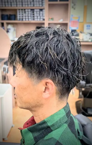 ショート パーマ 理容プラージュ燕三条 福井のヘアスタイル