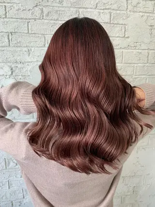 セミロング 🇺🇸ハイライト特 化美容師🇺🇸漆沢のヘアスタイル