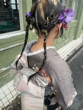 ヘアアレンジ WHITE EYE 浦添所属・ヘアメイク acoのヘアスタイル