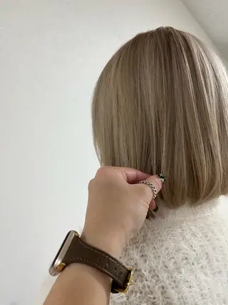 ショート カラー ハイトーンカラー🩵 耳ツボジュエリー👂のその他イメージ