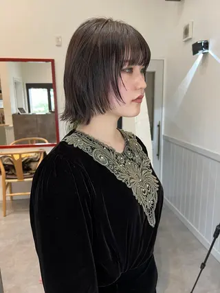 ミディアム ショート& パーマ　坂本のヘアスタイル