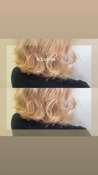 セミロング カラー ヘアアレンジ 🌻Insta指名 NO.1🌻Shoのヘアスタイル