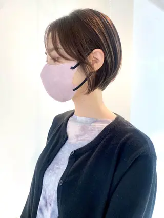 ショート カラー 安永 涼のヘアスタイル