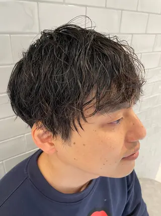 パーマ メンズ 大阪 美容師 林のヘアスタイル