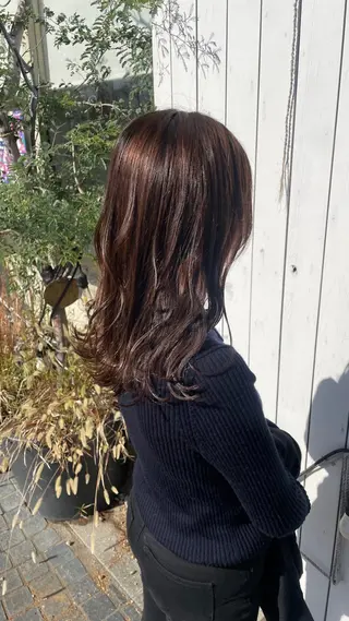 ミディアム ユキナ／和歌山美容室 /lanugoのヘアスタイル